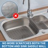 Bligli Plastic Sink Saddle, Sink Divider Mat with Strong Suction
