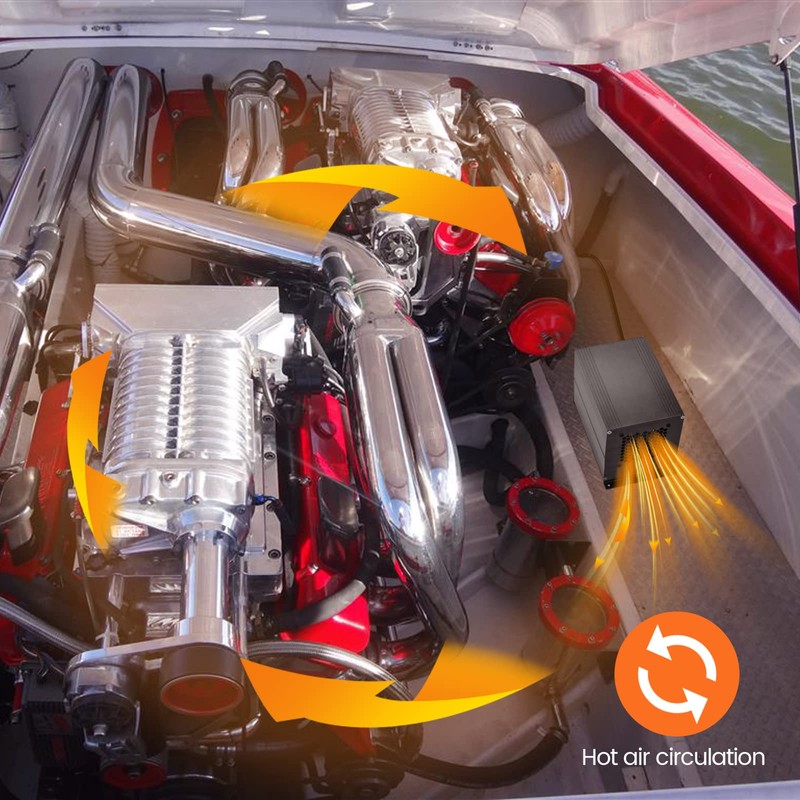Boat Engine Compartment Heater, 400W Haoguo Bilge Heater Equipped with