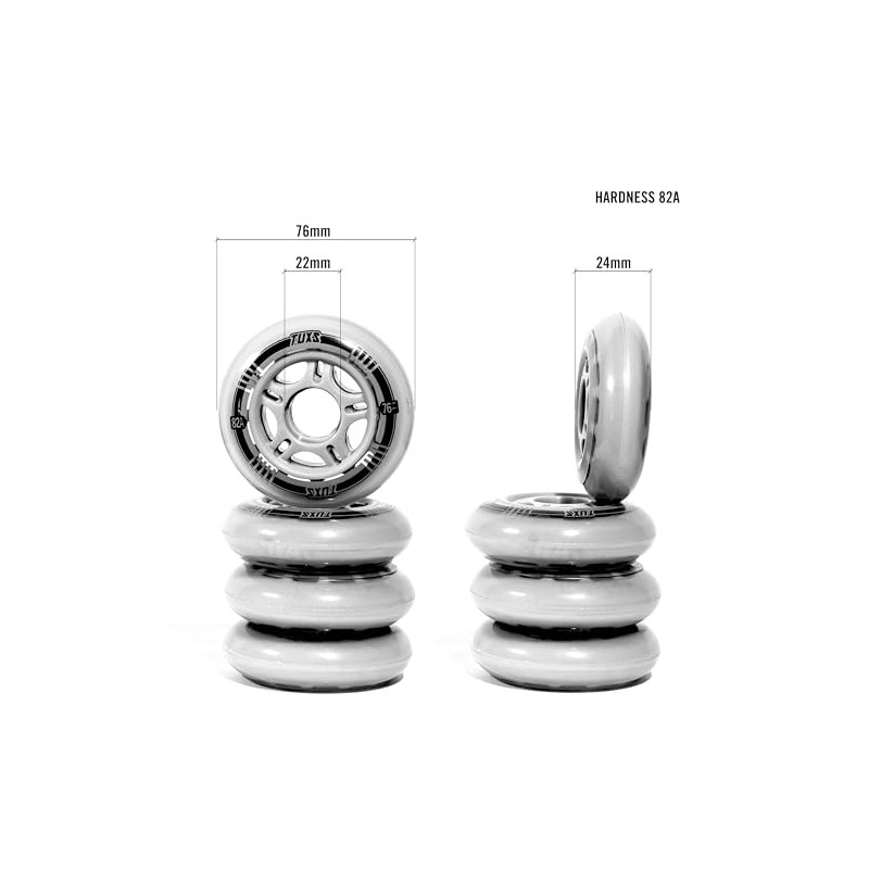 Tuxs Inline Skates Wheels 82A Inline Wheels Replacement Wheels for
