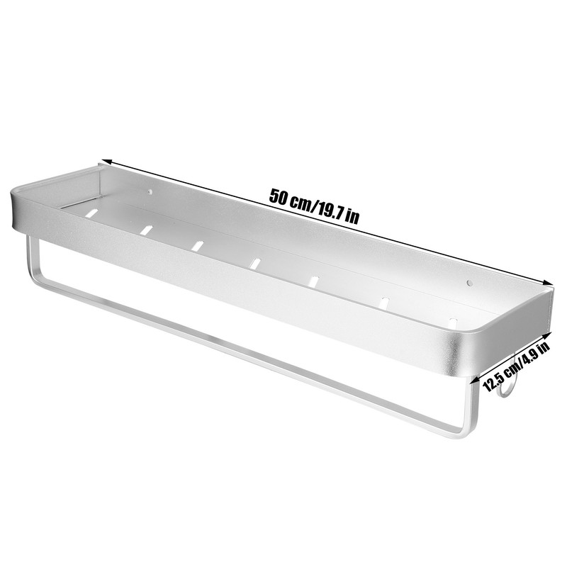 Bathroom Shelf Wall Mount Space Aluminium Shower Single Layer Shelf