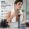 3-Blade Pivoting Razor for Face Shaving – Chromium-Coated Blades for