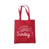 Everyday is Like Sunday Tote Bag - red One Size