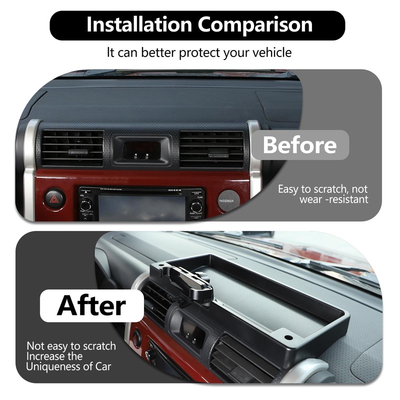 HAPPYHORSE Car Dashboard Storage Box Tray Dash Organizer Compatible with