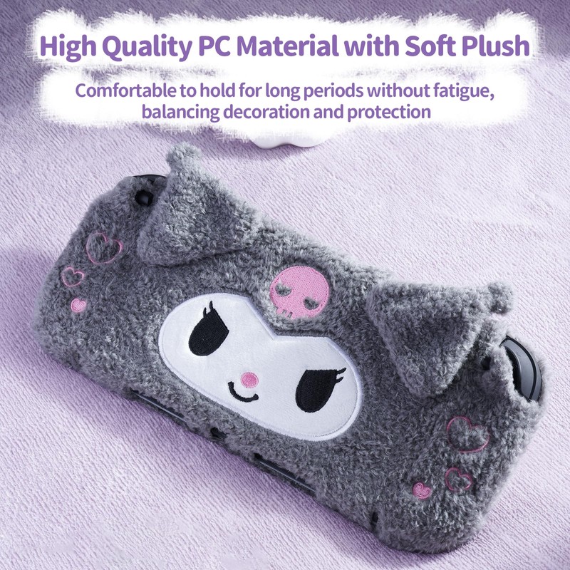 Kuitmor Cute Plush Protective Case Compatible with Switch 2 (2025),