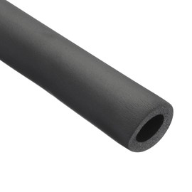 Rebower 19mm ID Pipe Insulation Tubing 9mm Thick Heat Preservation Foam Tube, [for Plumbing Freeze Protection Exercise Handle] - 37mm OD/6ft/Black