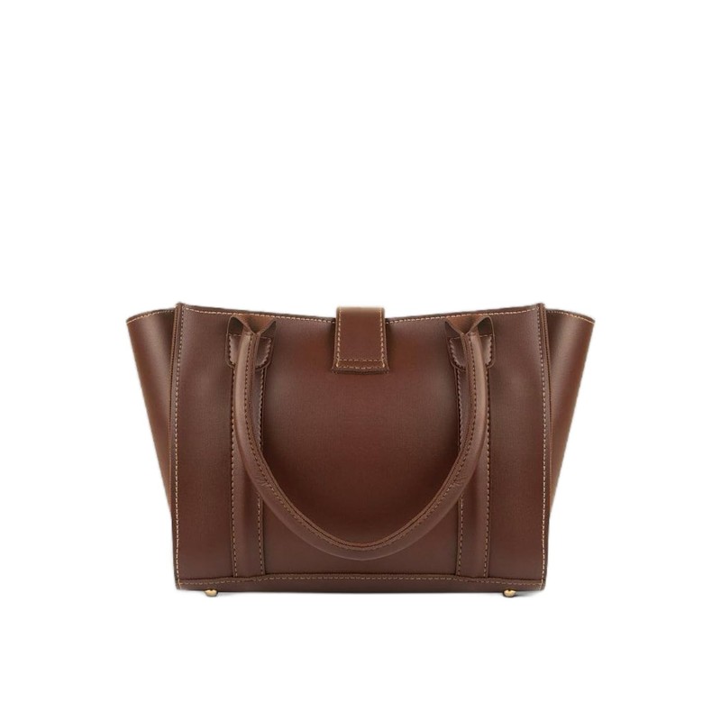 Spacious Choco Brown Women's Handbag in Premium PU Leather