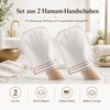 OG-ER Turkish Hammam Glove, White, Pack of 2