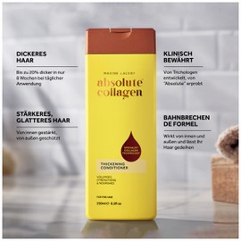Absolute Collagen - Thickening collagen complex conditioner 250 ml - for thin and fine hair - strengthen, nourish and create volume - increases shine - combats signs of hair ageing