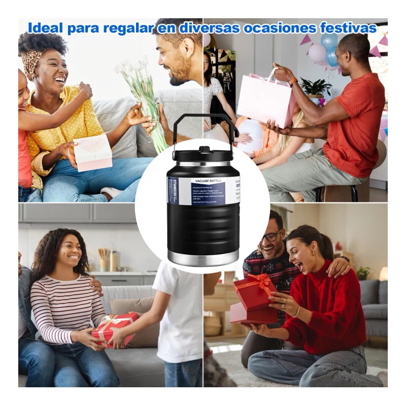 Termo De Gran Capacidad, Acero Inoxidable 304, 2 Litros