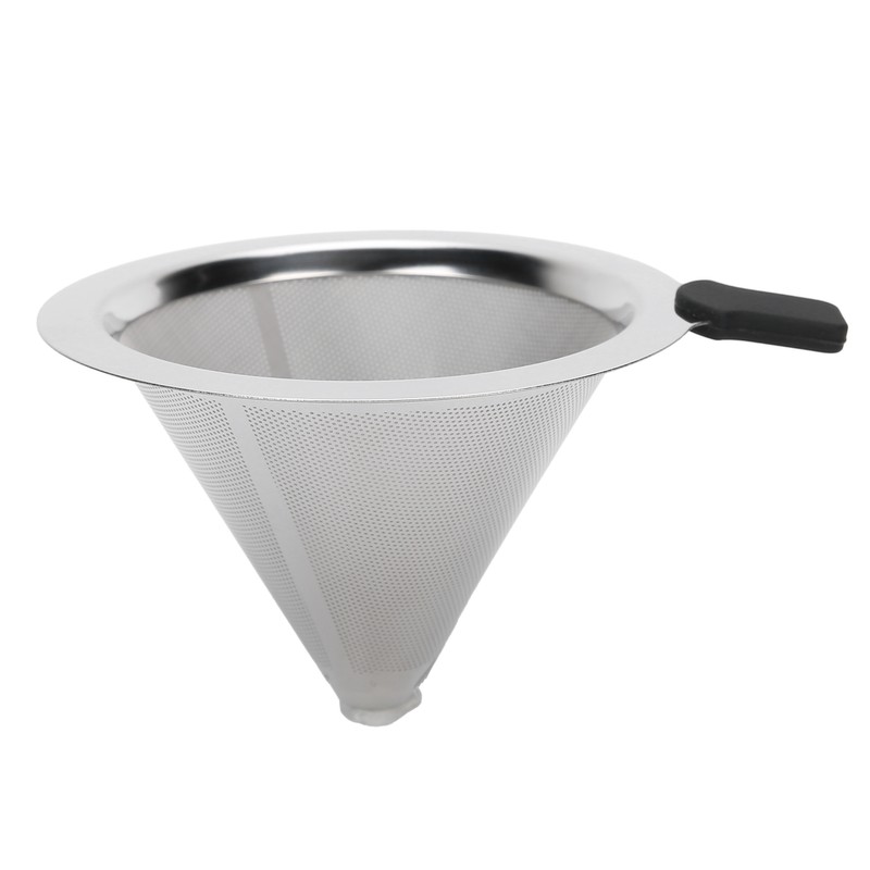 Reusable Glass Coffee Pot with Stainless Steel Filter Manual Drip