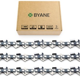 BYANE 18 Inch Chainsaw Chain, .325" Pitch, .063'' Gauge, 74 Drive Links - 26RS 74 Fits Stihl MS271 Farm Boss, MS291, MS311 and More- 36390050074, V74 (3 Chains)
