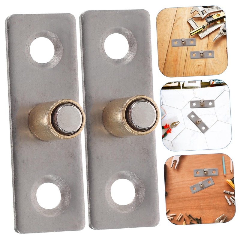 TEHAUX 2 pcs Sliding Door Floor Guides Durable Barn Door