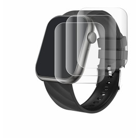 Savvies Pack of 4 Full Screen Protectors for Walkbee Smartwatch 1.96 Inch Full Cover Screen Protector Film [3D Curved, Transparent]