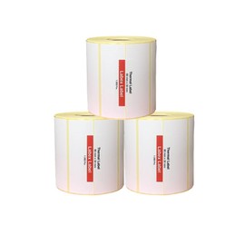 Thermal Transfer Labels 80 x 30 mm | Zebra Labels - Thermal Labels - 3 Rolls; 3,000 Pieces Address Labels - 3 Rolls; 3,000 Thermal Labels (3 Rolls)