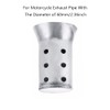 TOTMOX 1 Piece Silencer with Silver Insert Universal Removable Motorcycle