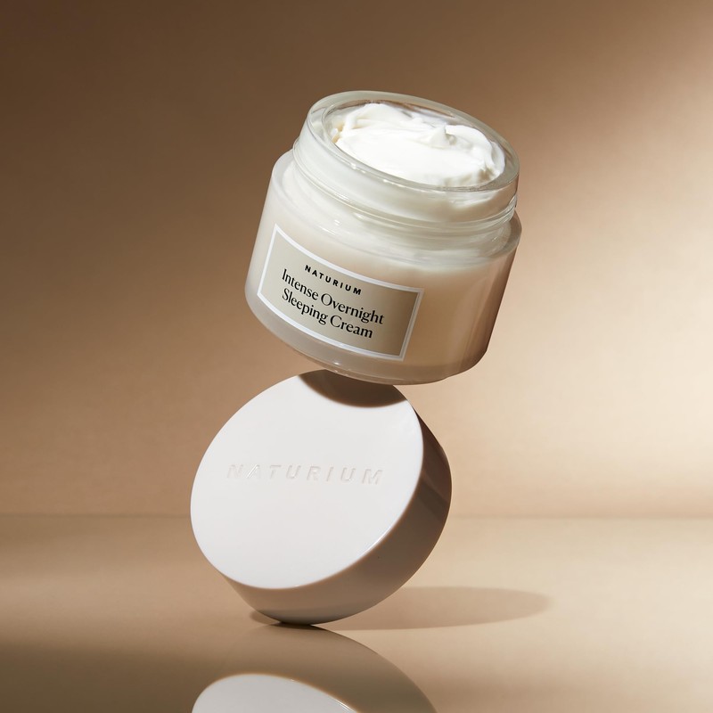 Naturium Intense Overnight Sleeping Cream, Hydrating Face Moisturiser | 1.7