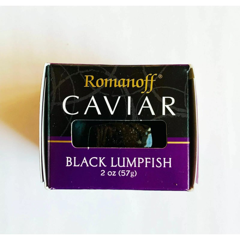 Romanoff WILD CAUGHT ROMANOFF BLACK LUMPFISH CAVIAR 2 oz SEAFOOD