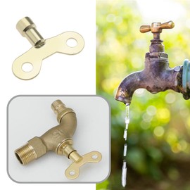 Create idea 4PCS Faucet Key Radiator Valve Key 6mm 7mm Square Opening Keys Water Tap Knob Switch Multi-Functional Key Plumber Tool for Factory Garden Public Place Home