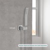 Heyalan Hand-held Shower Holder Flange Plate Polish Chrome Modern Shower