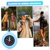 Abaodam 9pcs Carabiner Compass: Pocket Compass for Hiking and Backpacking