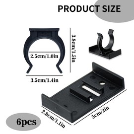 XIYING Kitchen Plinth Clips, Pack of 6 kickboard Clips with 12 Screws, Kitchen kickboard Clips for Secure Installation