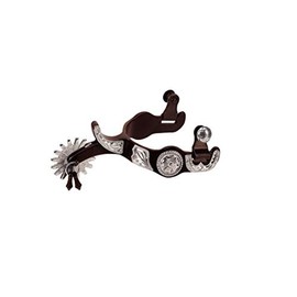 Weaver Equine Men's Show Spurs with Engraved German Silver Trim