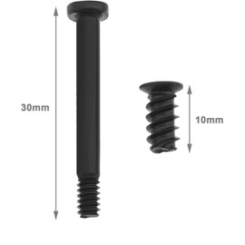 Fan Screws, 100 Pieces Case Fan Screws, 2 Types of Screws, Computer Case Fan Screws Kit, Long and Short, for Laptop PC Computer Repair Accessories Pack, Black