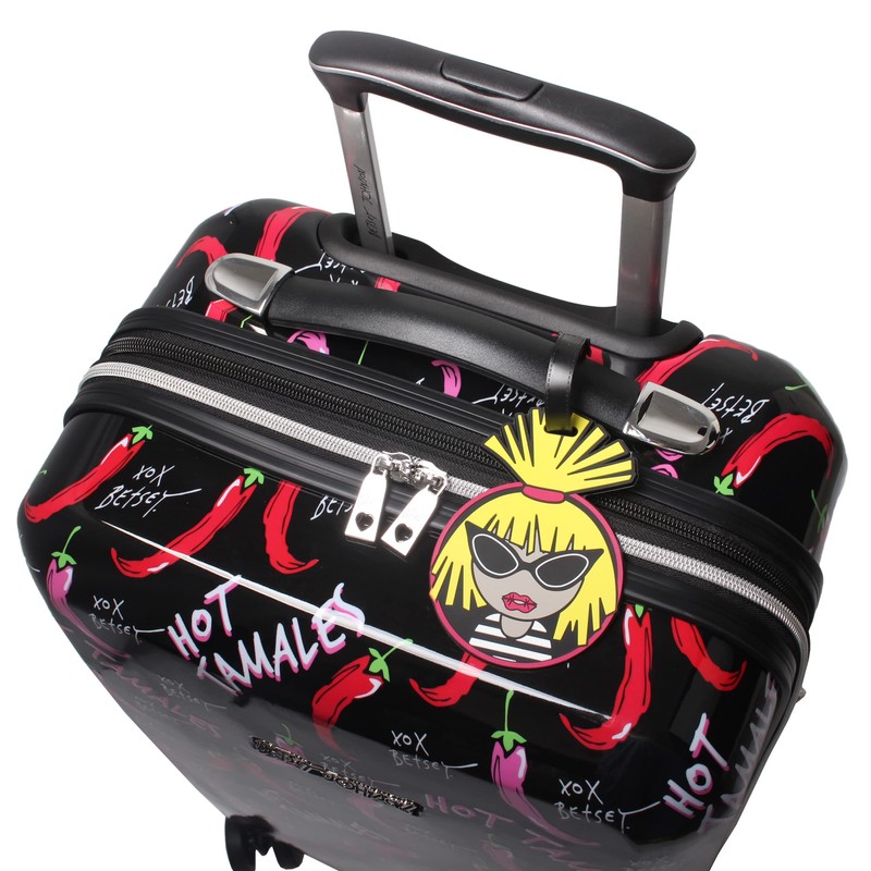 Betsey Johnson Designer 20 Inch Carry On - Expandable (ABS