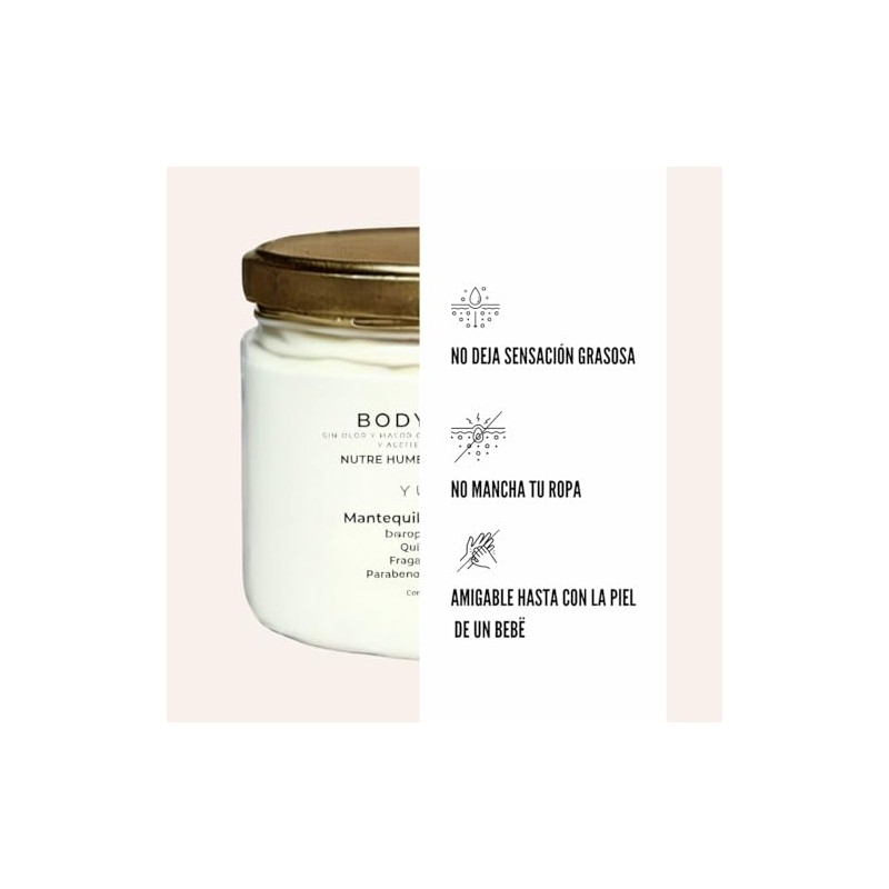 Mantequilla Corporal Ultra Humectante Sin Aroma – Body Butter Natural