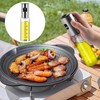 MPXEAVG 2 Stück Sprühflasche für Speiseöl, Ölsprüher zum Kochen, 2x100