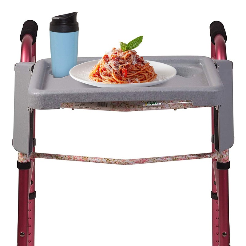 DMI Walker Tray, Rollator Tray, Mobility and Walker Accessory Tray