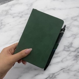 Stationery and Office Supply Notebook Diary Planner Green Mini for school, and desk organization, writing planning or paper accessory, and, Option 1