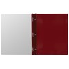 Winnable Clear Front Report Covers, 3-Prong, Letter Size, Red, 3