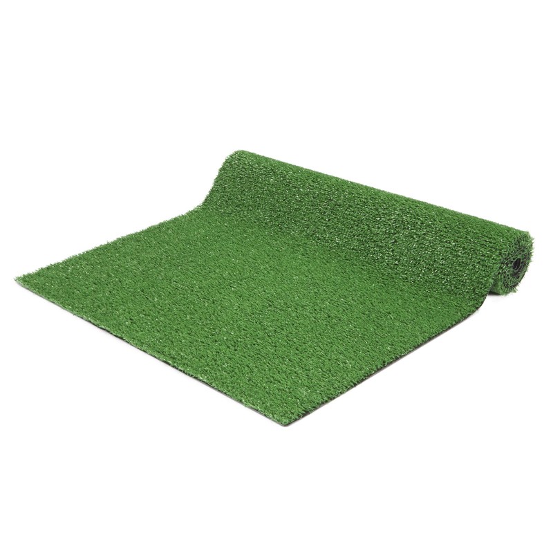 Ottomanson Evergreen Artificial Turf Area Rug, 3'X7'3", Green