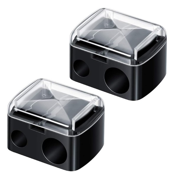 NOPKESV Pack of 2 Makeup Sharpener, Universal Pencil Sharpener, Cosmetic