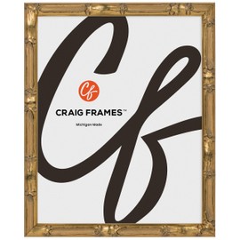 Craig Frames Vintage Champagne Gold Bamboo Composite Picture Frame, 18 x 24 Inch