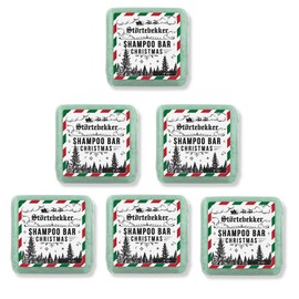 Störtebekker® Solid Shampoo Christmas Edition (Pack of 6) Cinnamon Orange Fragrance - Handmade Vegan Shampoo for Men & Women - Scented Shower Care for Skin and Hair Moisturising Shampoo