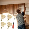 ANTHYTA Wooden Knobs Handles,Draw Knobs,Unvarnished Wooden Knobs,Round Mushroom Shape Cupboard