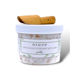 USA Made Epsom Salt Foot Spa Bath Salts, Dead Sea Salt, Epsom Salt Bath Soak with Apricot Oil. Enjoy Foot Bath, Foot Soak, Spa Kit Bath Salts for Women Relaxing in The Tub (Lemongrass/Rosemary)