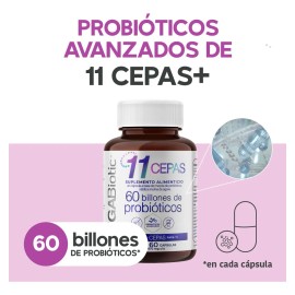 Probioticos 11 Cepas de 60 Billones Megabiotic 60 Cpsulas Sin Sabor Suplemento Alimenticio Para Hombre y Mujer 60 Porciones                           