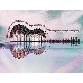 Diamond Painting Set, Picture with Fantasy and Accessories Motif, Size Approx. 35 x 25 cm, Craft Set for Painting with Rhinestones for Children from 5 Years