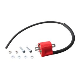 Kitaco 754-9011020 Ignition Coil Full Kit for TCI Ignition Vehicles (Red) Grom (JC61/JC75), Cross Cab 110 (JA45/JA60), Super Cub 110 (JA44/JA59), etc