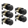 Haidms Black Passage Door Knobs Interior, Classic Matte Black Interior