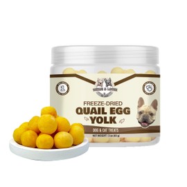 Benji & Louie Benji & Louie Freeze Dried Quail Egg Yolk for Dog and Cats, Dogs and Cats Treat, Single Ingredient, 3 oz