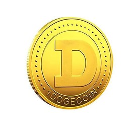 QUEAMBLER Dogecoin Coin Doge Coin Commemorative Coin Physical Blockchain Crypto Collectible Coin with Protective Case 1PCS