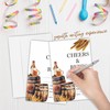 Nuckxy Cheers & Beers Birthday Invitation(4"X 6"), Retro Beer Barrel