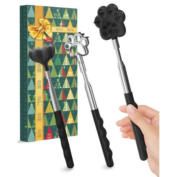 GREENEVER Back Scratcher Metal Portable Telescoping Extendable - Gift Items