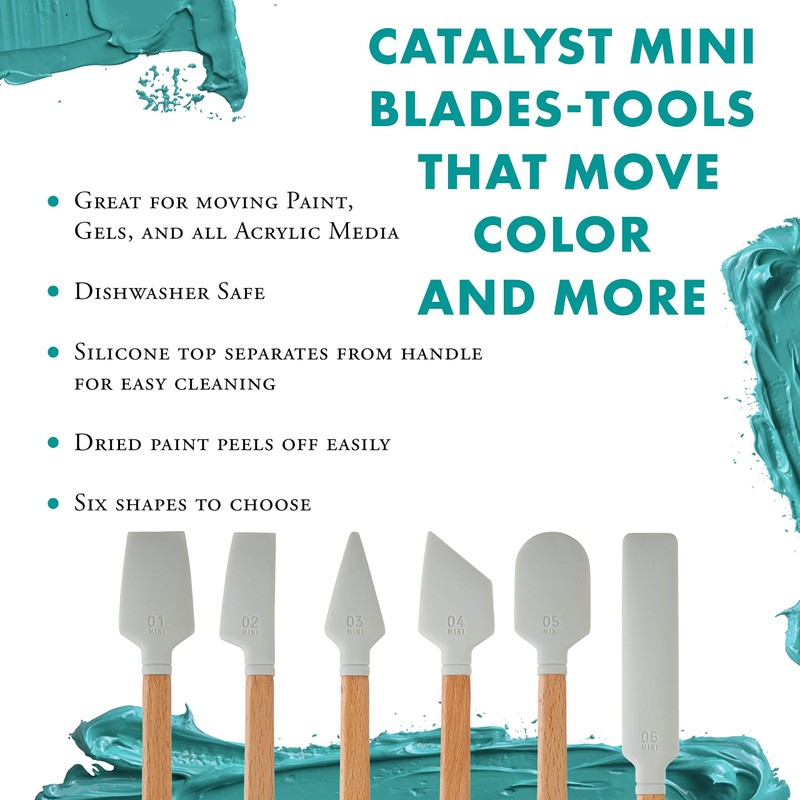 Princeton Catalyst Tools, Mini-Klinge Nr. 6, Weiß, Lang