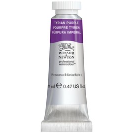 Winsor & Newton 0105419 Professional Watercolour, Tyrian Purple, 14 ml Tube Watercolour Paint