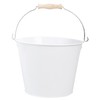 Esschert Design USA White Metal Bucket with Wood Handle (RD23)